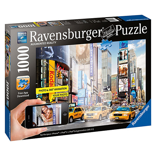 фото Пазл с видеоэффектом Ravensburger "Шум и суета Тайм Сквера", 1000 элементов