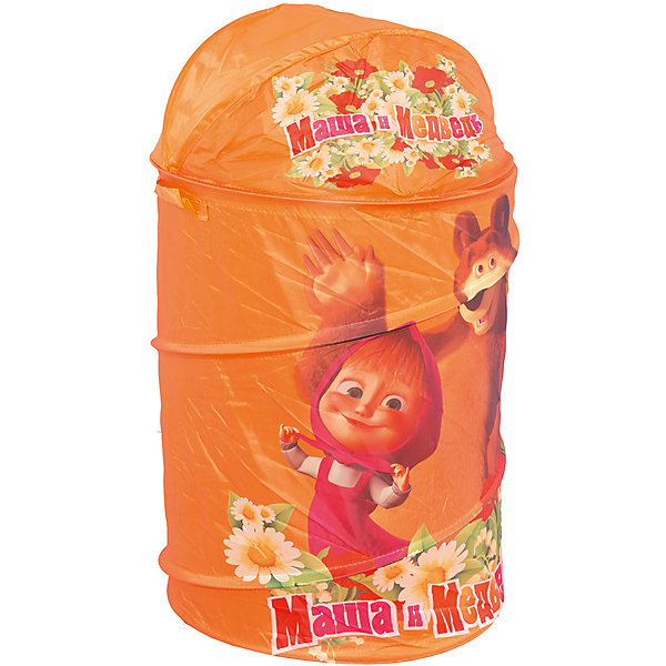 

Корзина для игрушек, Маша и медведь, Оранжевый, Корзина для игрушек, Маша и медведь