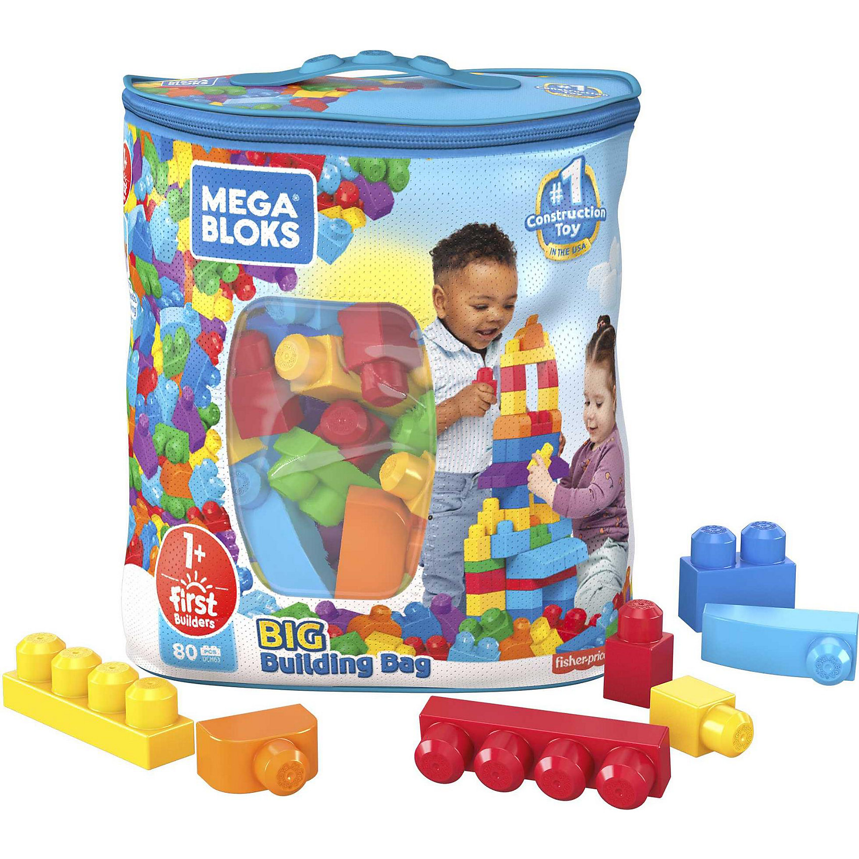 фото Конструктор Mega Blocks First Builders, 80 деталей Mega bloks