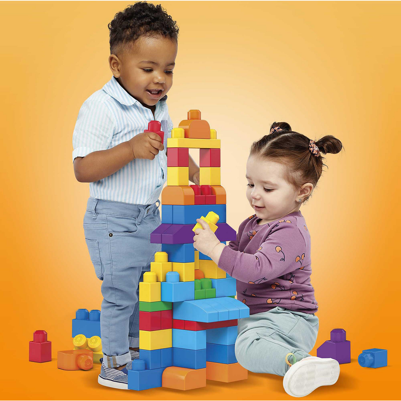 фото Конструктор Mega Blocks First Builders, 80 деталей Mega bloks