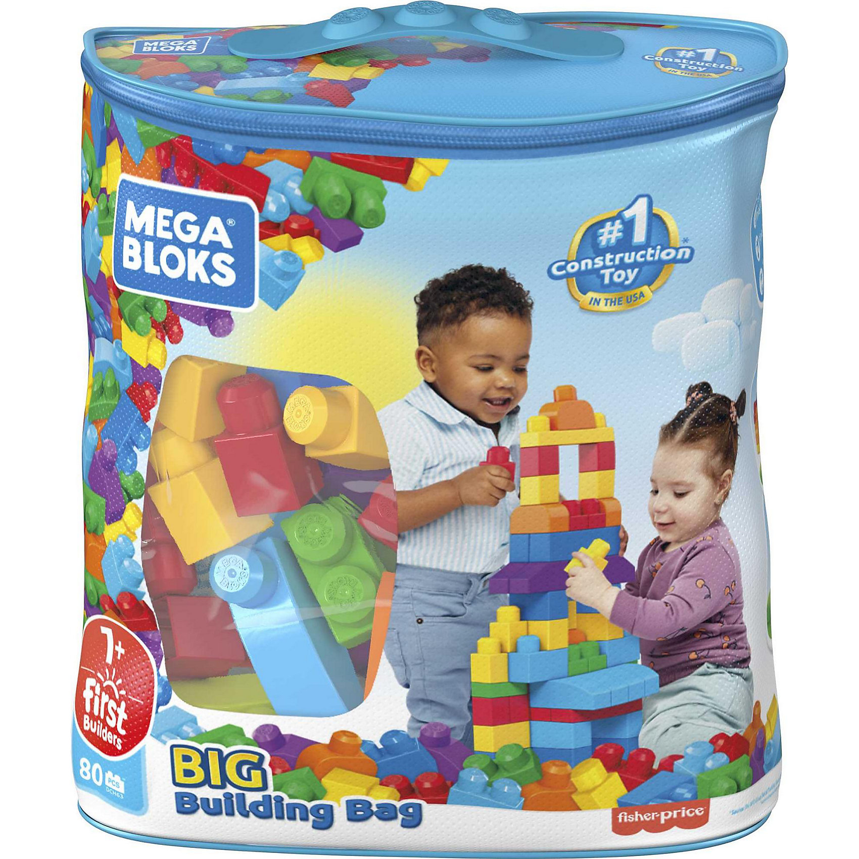 фото Конструктор Mega Blocks First Builders, 80 деталей Mega bloks