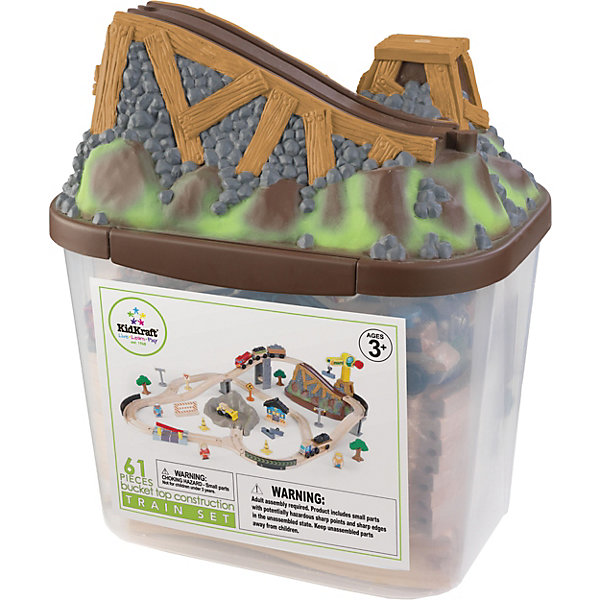 

Железная дорога KidKraft "Горная стройка", 61 элемент