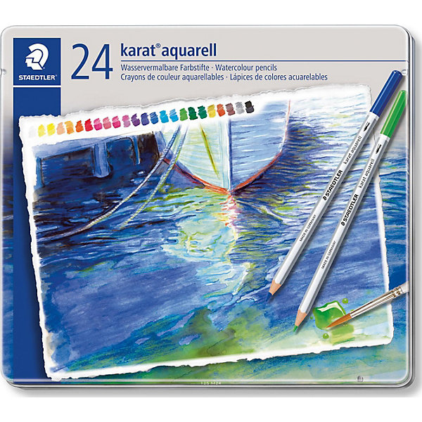 

Staedtler Карандаши акварельные KaratAquarell 24 цв, Staedtler Карандаши акварельные KaratAquarell 24 цв.