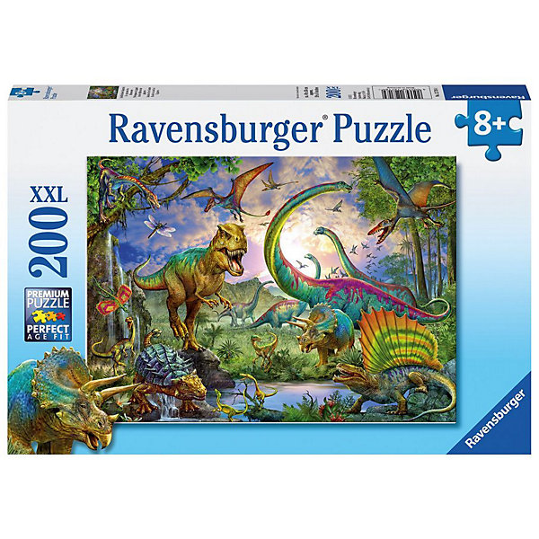 фото Пазл ravensburger "xxl: мир динозавров", 200 элементов