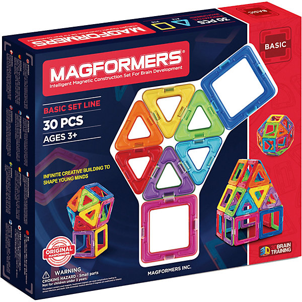 Магнитный конструктор, 30 деталей, Magformers 3323945