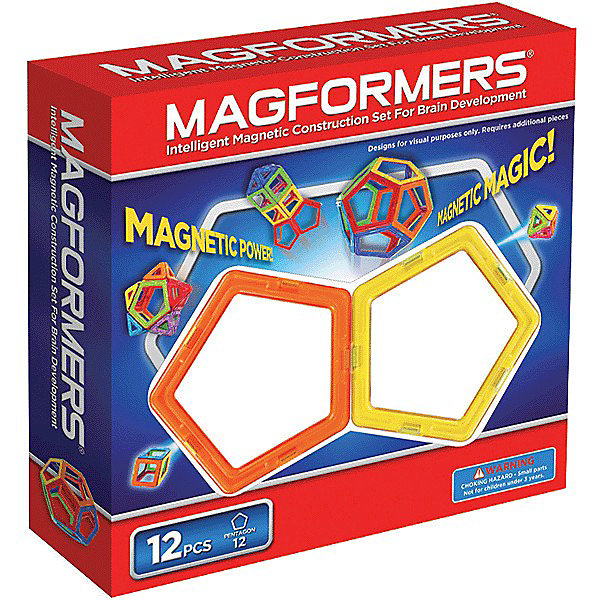 

Магнитный конструктор, 12 деталей, MAGFORMERS