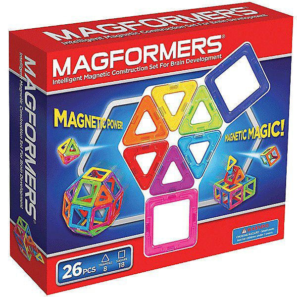 

Магнитный конструктор, 26 деталей, MAGFORMERS