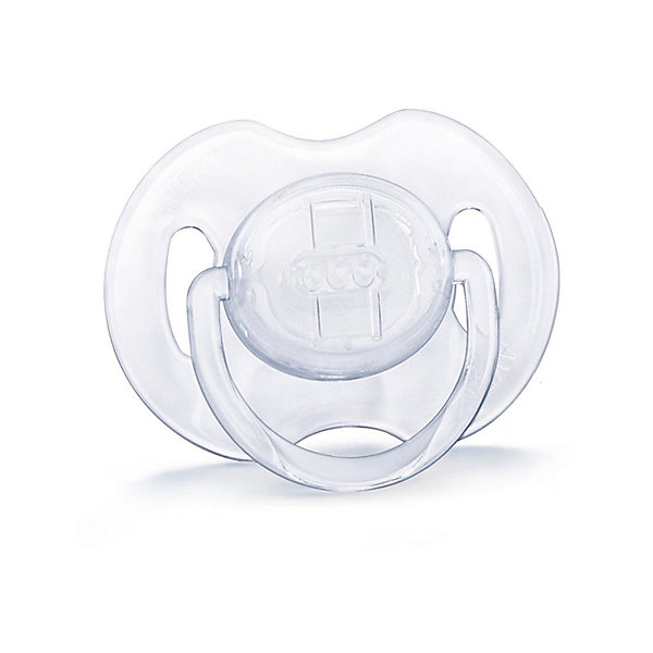 PHILIPS AVENT Силиконовая пустышка Классика, 0-6 мес., 2 шт., AVENT, белый