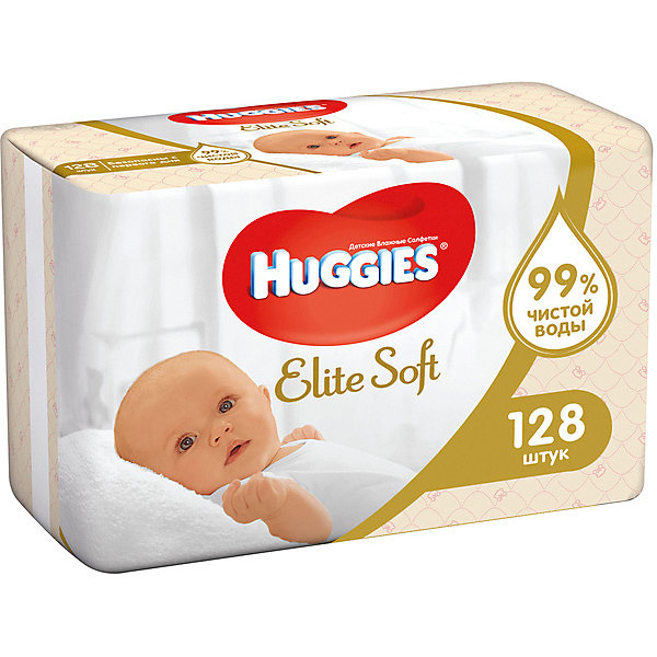 

Детские влажные салфетки Huggies Ultra Comfort Natural 2х64, 128 шт.