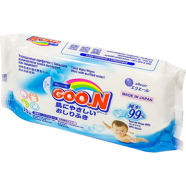 

Влажные детские салфетки Goon, 70 шт.