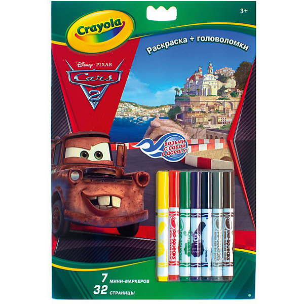 

Раскраска+головоломки "Тачки", Crayola