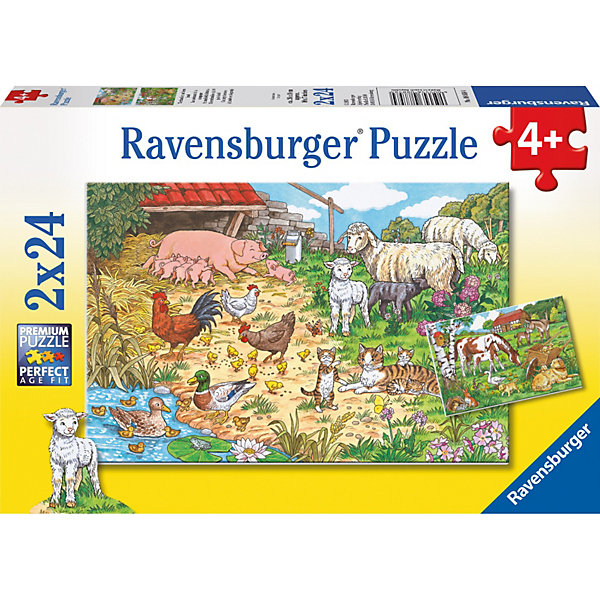 

Набор пазлов «Поездка в деревню» 2х24 деталей, Ravensburger