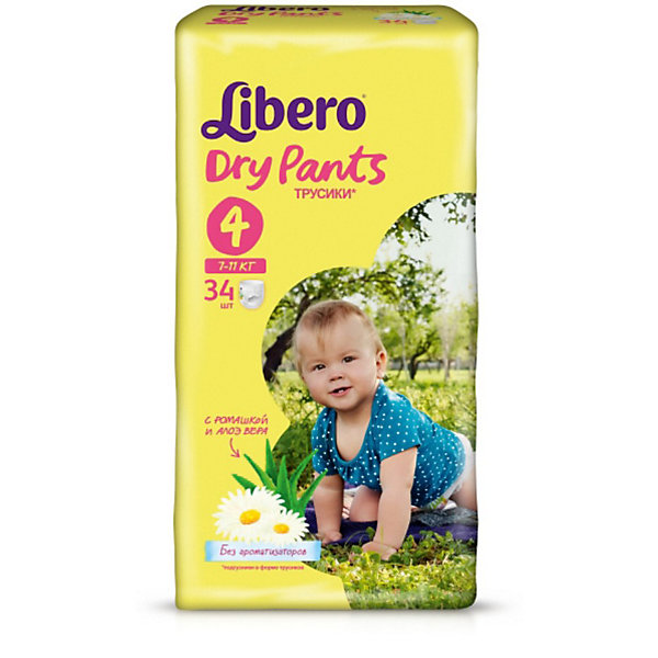 

Трусики Libero Dry Pants, Maxi 7-11 кг, 34 шт.