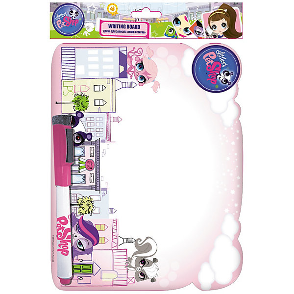 

Доска "Пиши-стирай" малая на магнитах, Littlest Pet Shop
