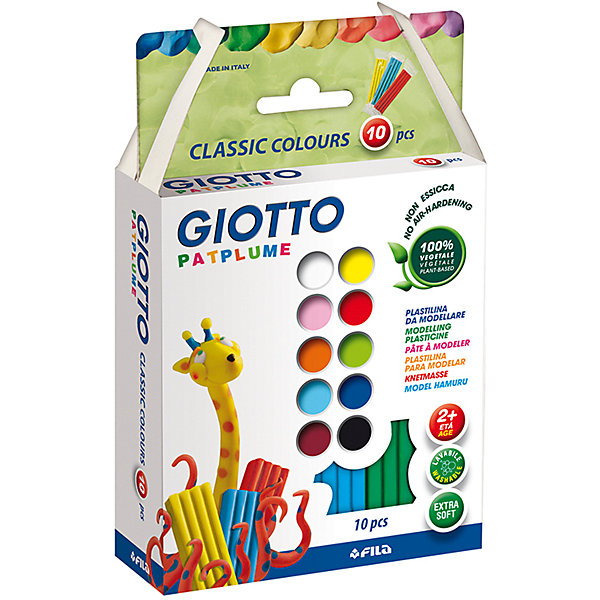 

Экстра-мягкий пластилин Giotto 10 цветов х 20 г