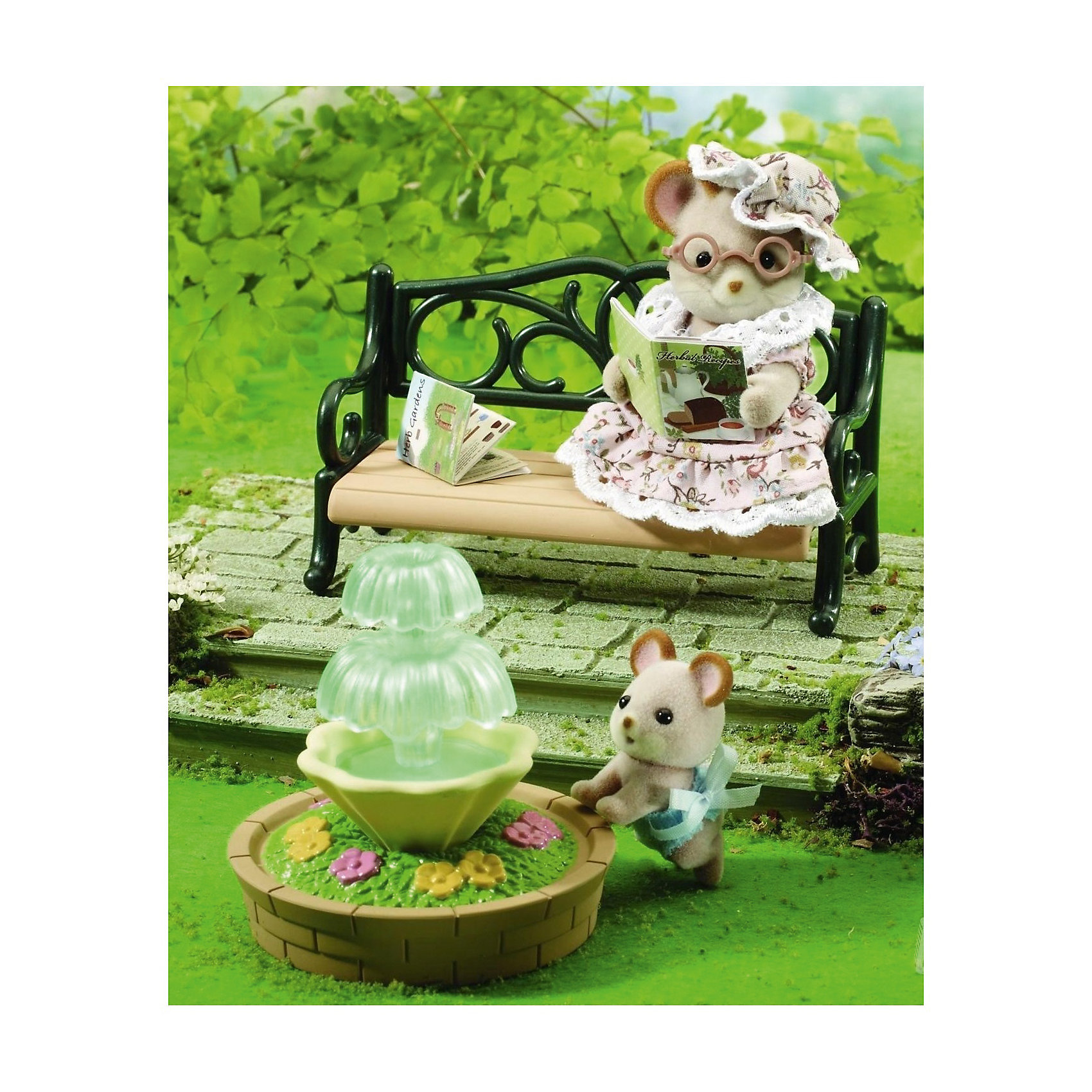 фото Набор "Фонтан и скамейка", Sylvanian Families Эпоха чудес