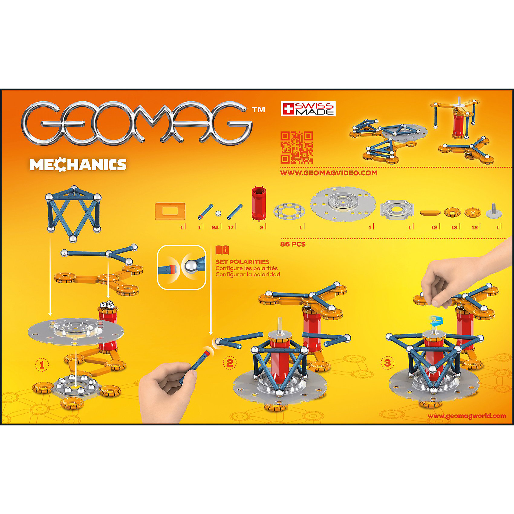 фото Магнитный конструктор Geomag "Механики", 86 деталей