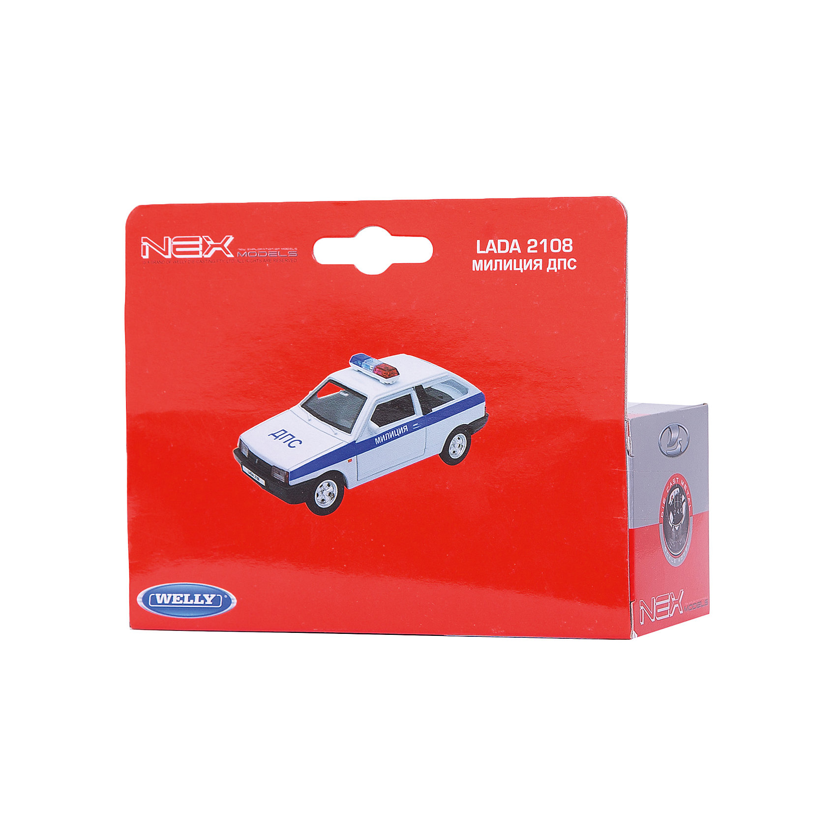 

Модель машины 1:34-39 LADA 2108 МИЛИЦИЯ ДПС., Welly