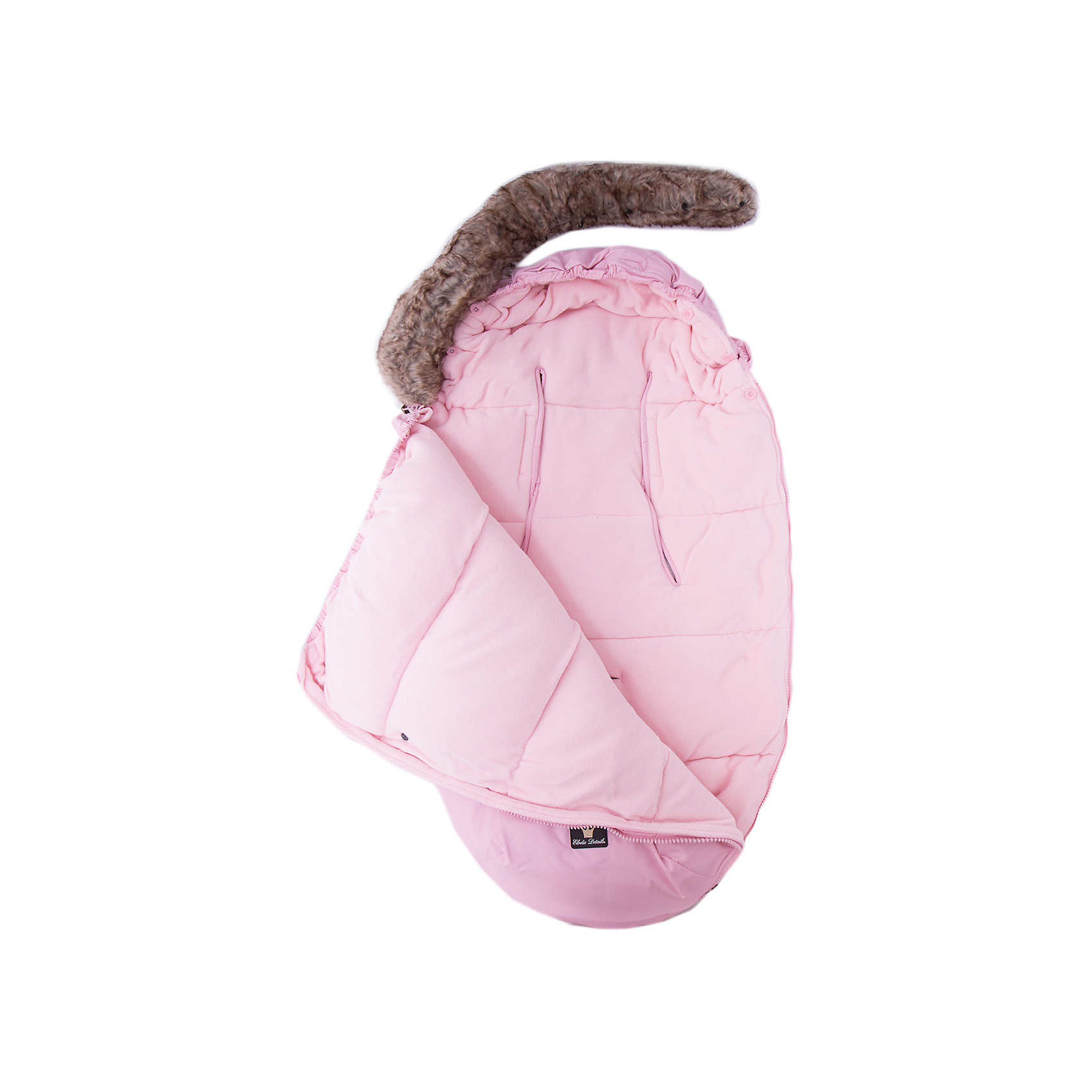 фото Конверт зимний с опушкой Petit Royal Pink, Elodie Details