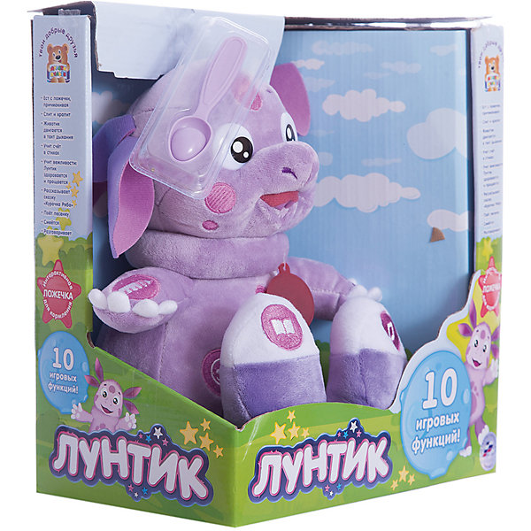 

Мягкая игрушка "Лунтик кушает с ложечки", 24 см, 10 функций, Лунтик и его друзья, МУЛЬТИ-ПУЛЬТИ