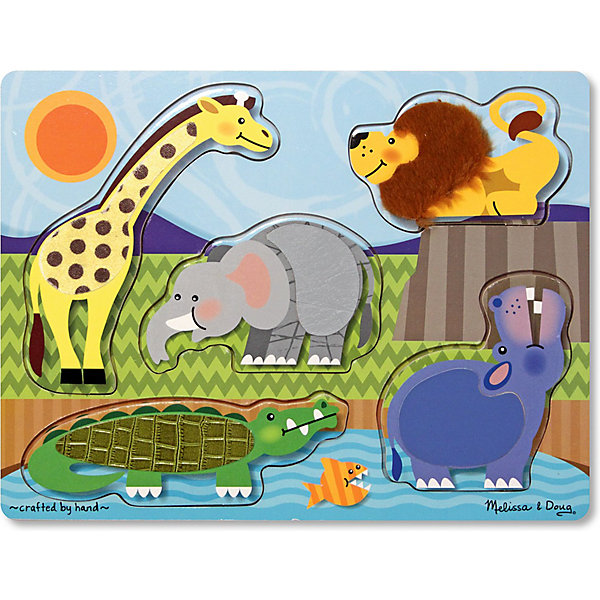 

Рамка-вкладыш "Зоопарк", 5 деталей, Melissa & Doug