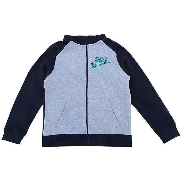 

Толстовка для мальчика YA76 BF GLOW FZ HOODY YTH NIKE, Серый