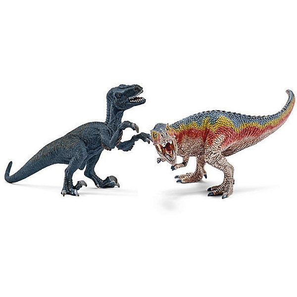 

Коллекционный набор фигурок Schleich "Динозавры" Т-рекс и Велоцераптор, малые