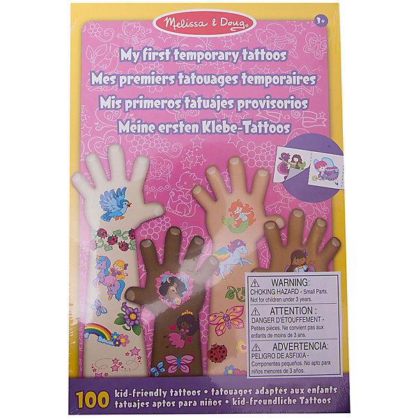 

Набор временных тату (розовый), Melissa & Doug