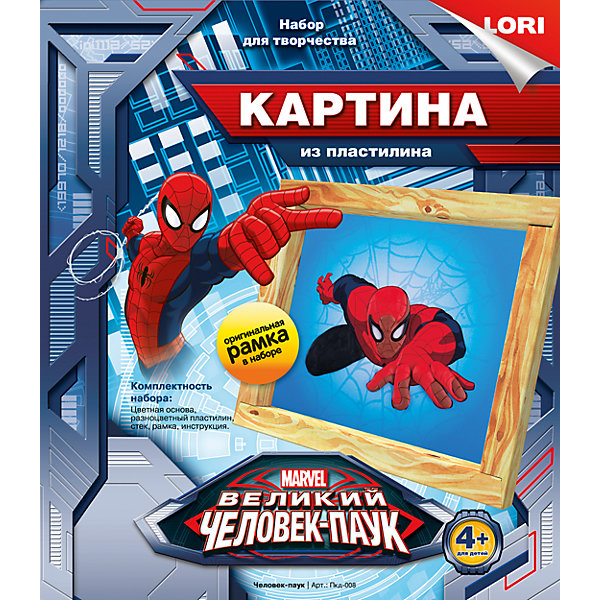 

Картина из пластилина "Человек-паук", LORI