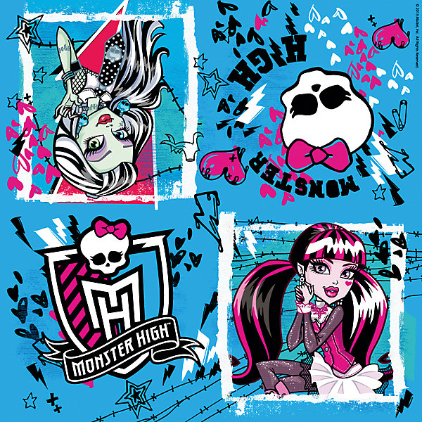 фото Салфетки "Monster High" 33*33 см (20 шт) Росмэн