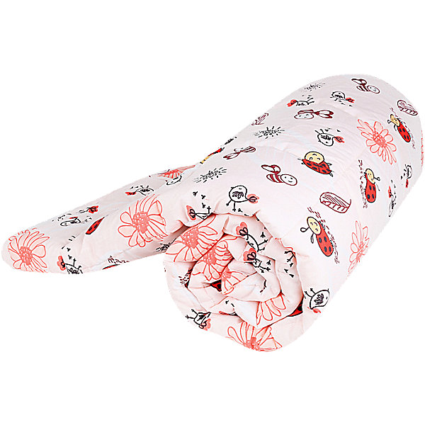 

Одеяло стеганное Божья коровка, файбер 300, 105х140, Baby Nice, красный