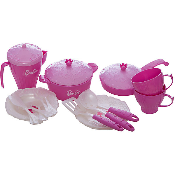 Набор кухонной и чайной посудки Барби (21 предмет), Нордпласт 4112742