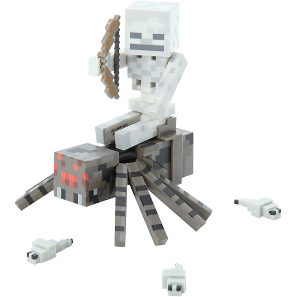 

Фигурка Скелет с Пауком, 8 см, Minecraft