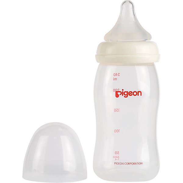 Бутылочка для кормления PP с широким горлом 240 мл, Pigeon 4124477