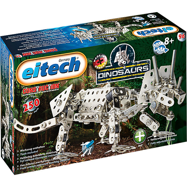 

Металлический конструктор Eitech "Динозавр-Трицератопс",250 деталей