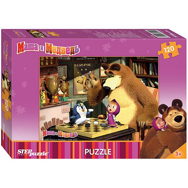 

Пазл "Маша и Медведь", 120 деталей, Step Puzzle