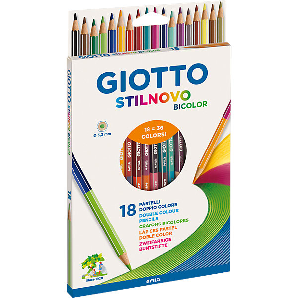 Двусторонние цветные карандаши Giotto, 18 шт, 36 цветов LYRA 4194384