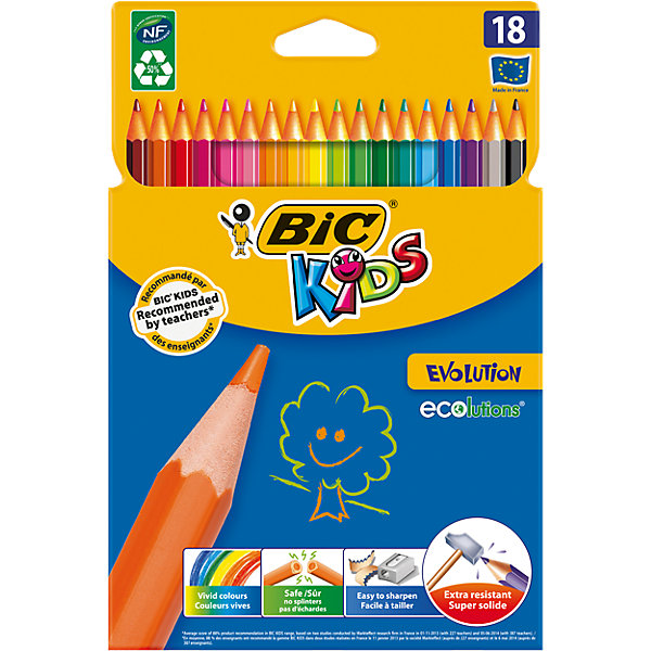 

Карандаши цветные BIC Evolution, 18 цветов