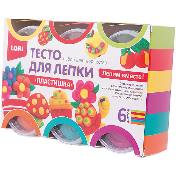

Тесто для лепки Пластишка, 6цв, Тесто для лепки Пластишка, 6цв.