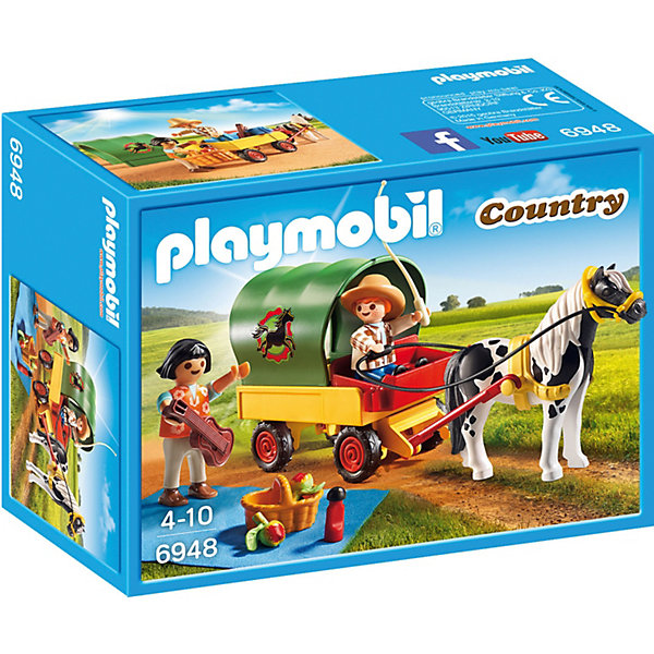 фото Конструктор Playmobil "Ферма Пони" Пикник с коневозкой Playmobil®