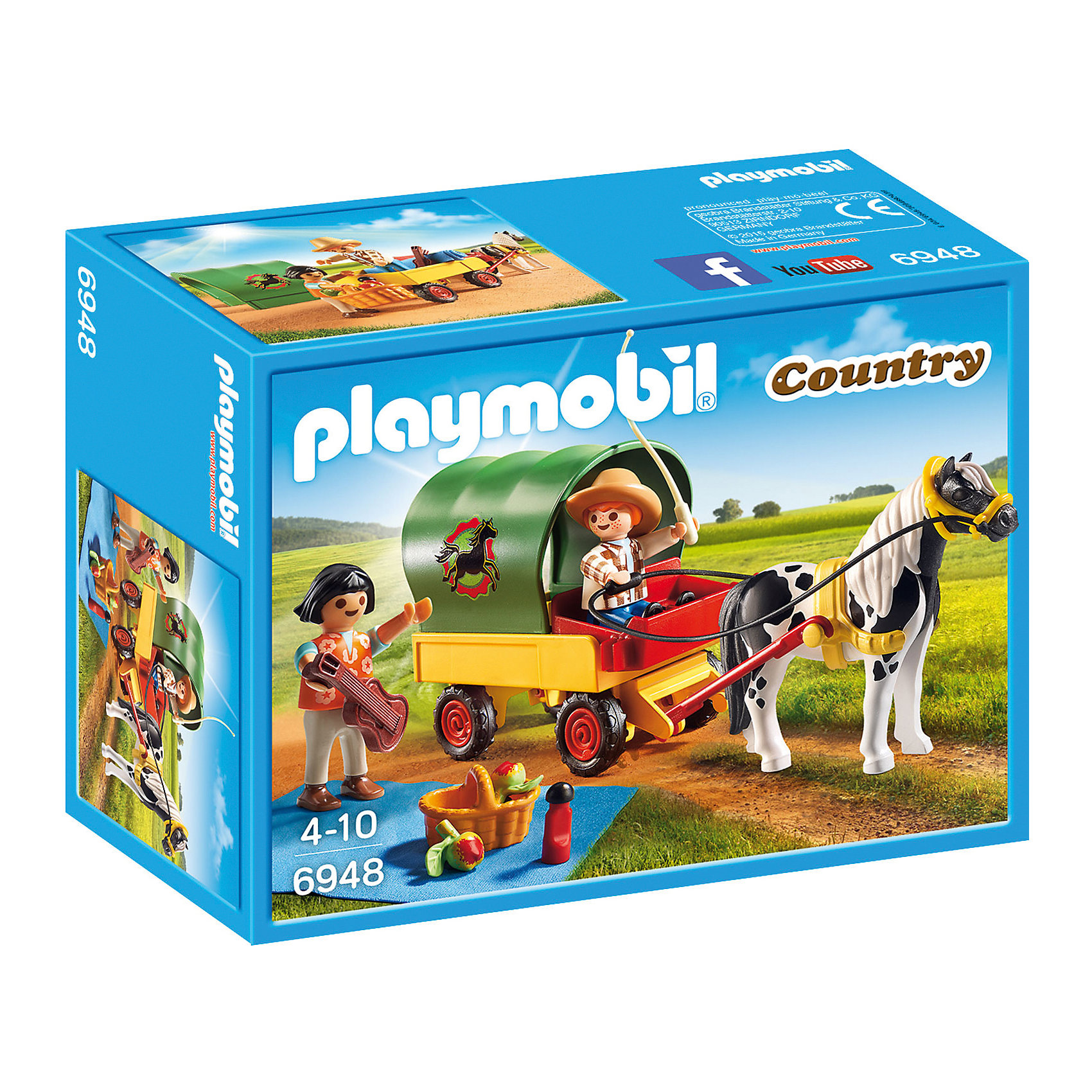 фото Конструктор Playmobil "Ферма Пони" Пикник с коневозкой Playmobil®