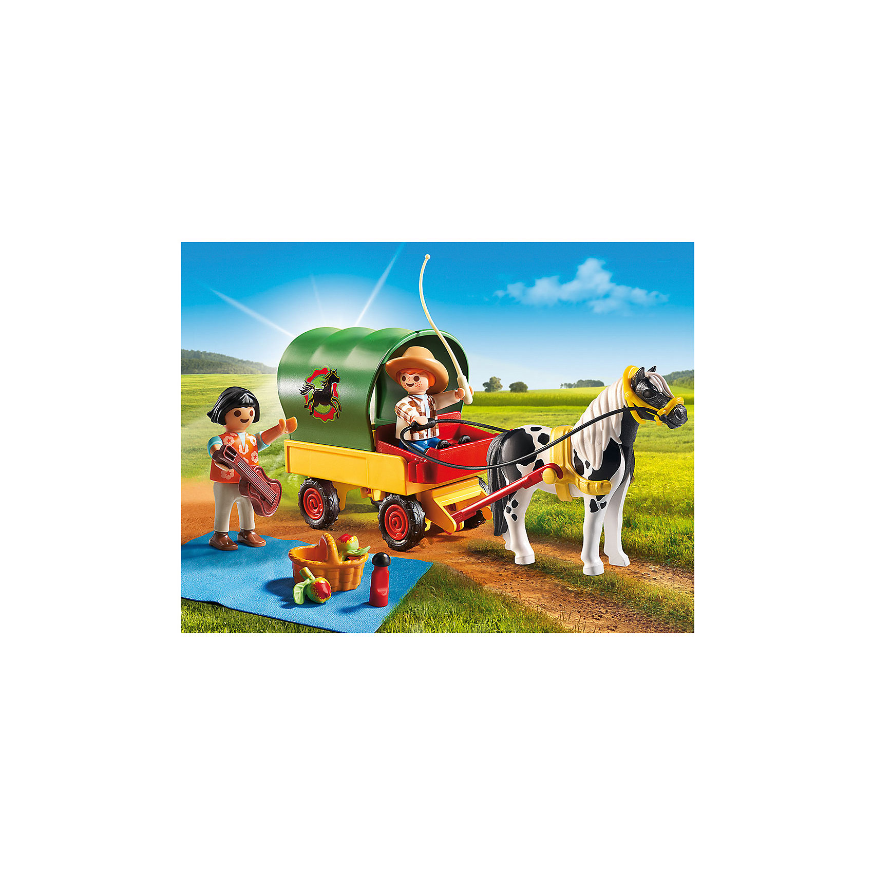 фото Конструктор Playmobil "Ферма Пони" Пикник с коневозкой Playmobil®