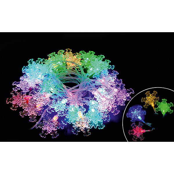 фото Электрогирлянда "Снежинки" 3 м Волшебная страна