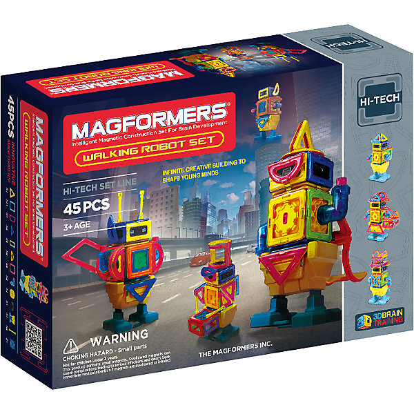 

Магнитный конструктор Walking Robot, 45 деталей, MAGFORMERS