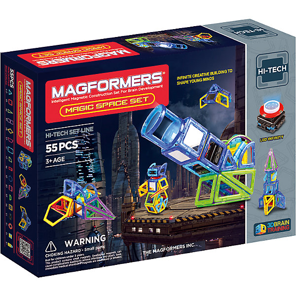 

Магнитный конструктор Magic Space, 55 деталей, MAGFORMERS