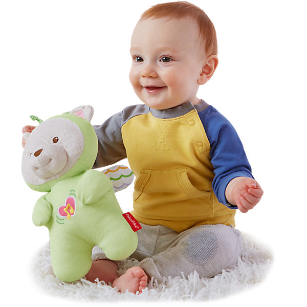 фото Игрушка для сна Fisher-Price "Мечты о бабочках" Медвежонок, зелёный Mattel