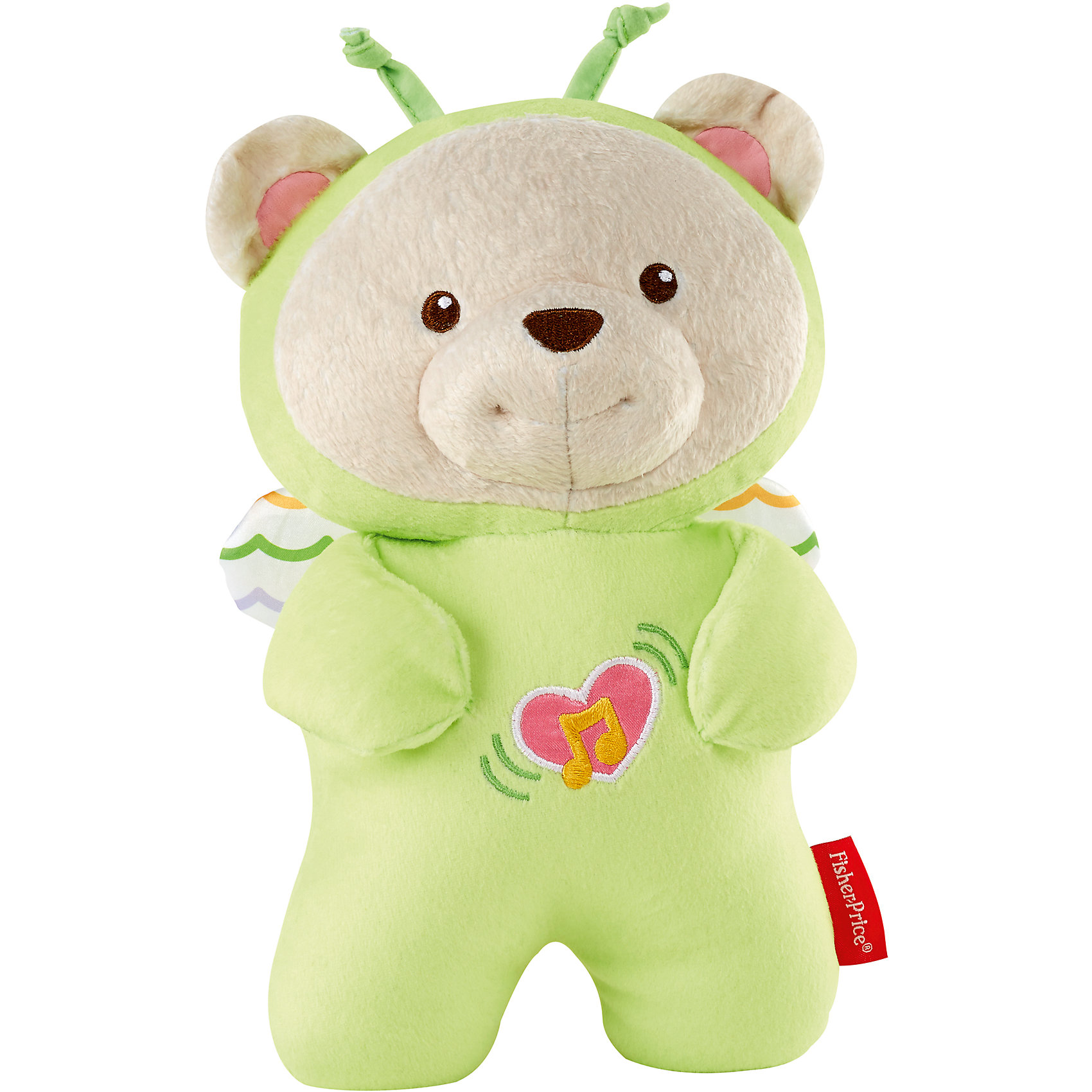 фото Игрушка для сна Fisher-Price "Мечты о бабочках" Медвежонок, зелёный Mattel