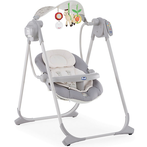 

Электрокачели Chicco "Polly Swing Up" silver, Серый