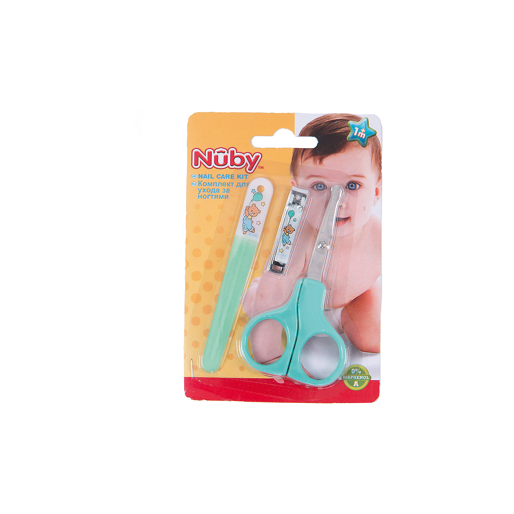 Маникюрный набор для малыша, Nuby, зеленый Nuby 4464204