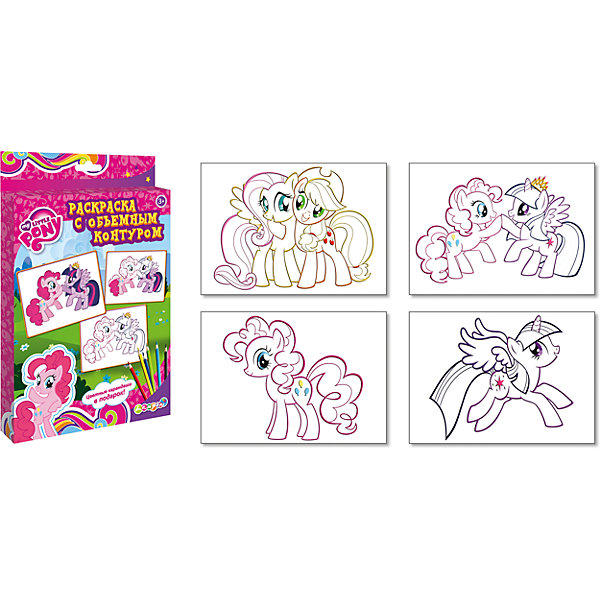 

Раскраска с объемным контуром, My Little Pony